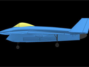 Boeing X-32 Aircraft Solid Assembly Model 3D Модель