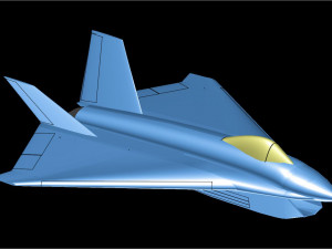 Boeing X-32 Aircraft Solid Assembly Model 3D Модель