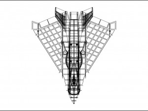 Boeing X-32 Aircraft Solid Assembly Model 3D Модель