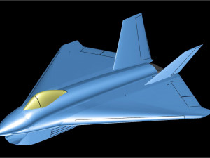 Boeing X-32 Aircraft Solid Assembly Model 3D Модель