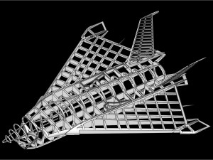 Boeing X-32 Aircraft Solid Assembly Model 3D Модель