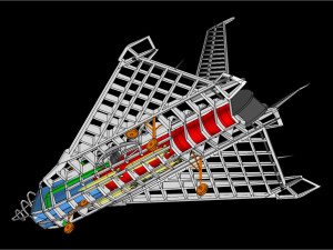 Boeing X-32 Aircraft Solid Assembly Model 3D Модель