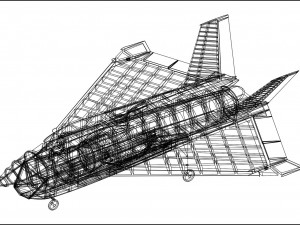 Boeing X-32 Aircraft Solid Assembly Model 3D Модель