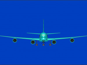Airbus A340-600 Aircraft Solid Assembly Model 3D Model