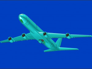 Airbus A340-600 Aircraft Solid Assembly Model 3D Model
