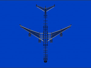 Airbus A340-600 Aircraft Solid Assembly Model 3D Model