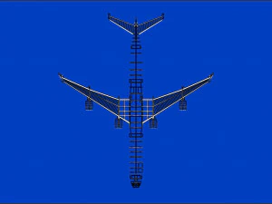 Airbus A340-600 Aircraft Solid Assembly Model 3D Model