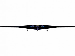 B-21 Stealth Bomber Speculated Solid Assembly Model Modelo 3D