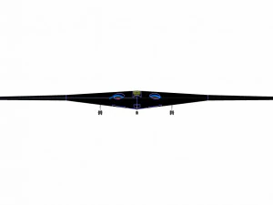 B-21 Stealth Bomber Speculated Solid Assembly Model 3D Model