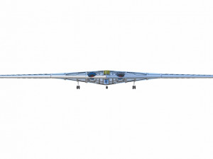 B-21 Stealth Bomber Speculated Solid Assembly Model Modelo 3D