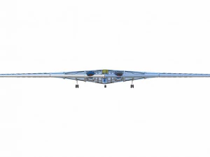 B-21 Stealth Bomber Speculated Solid Assembly Model 3D Model
