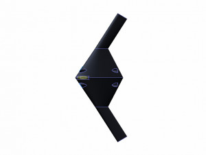 B-21 Stealth Bomber Speculated Solid Assembly Model Modelo 3D