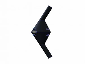 B-21 Stealth Bomber Speculated Solid Assembly Model 3D Model