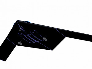 B-21 Stealth Bomber Speculated Solid Assembly Model Modelo 3D