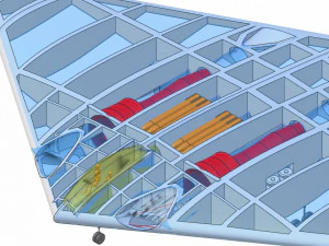 B-21 Stealth Bomber Speculated Solid Assembly Model 3D Model