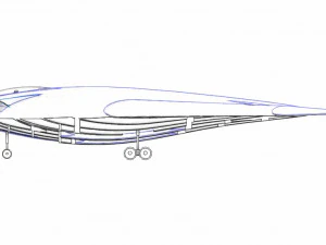 B-21 Stealth Bomber Speculated Solid Assembly Model 3D Model
