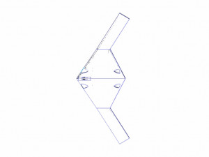 B-21 Stealth Bomber Speculated Solid Assembly Model Modelo 3D