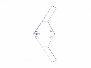 B-21 Stealth Bomber Speculated Solid Assembly Model 3D Model