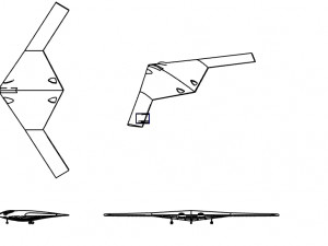 B-21 Stealth Bomber Speculated Solid Assembly Model Modelo 3D