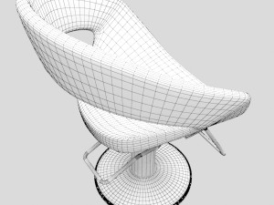 modern barber chair 3D Model
