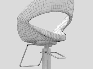 modern barber chair 3D Model