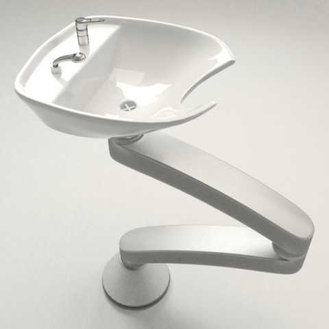 shampoo sink Modelo 3D .c4d .max .obj .3ds .fbx .stl .blend