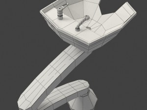 shampoo sink Modelo 3D