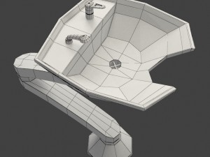 shampoo sink Modelo 3D