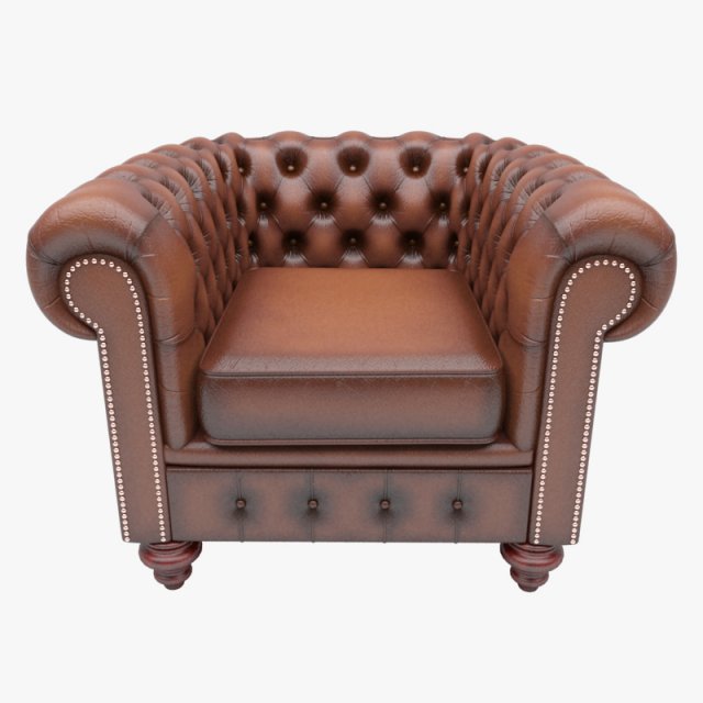 chesterfield armchair 3Dモデル .c4d .max .obj .3ds .fbx .stl .blend 