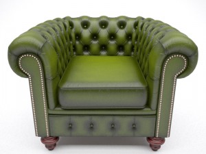 chesterfield armchair 3Dモデル