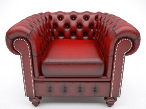 chesterfield armchair 3Dモデル