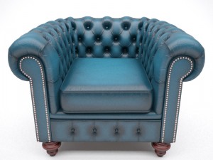 chesterfield armchair 3Dモデル