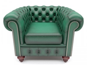 chesterfield armchair 3Dモデル
