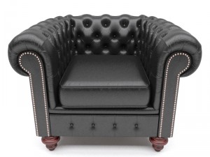 chesterfield armchair 3Dモデル