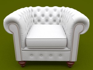 chesterfield armchair 3Dモデル