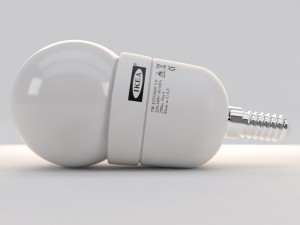 led spherical bulb 3D Model