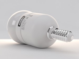 led spherical bulb Model 3D