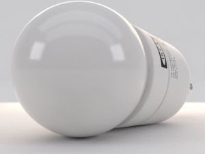 led spherical bulb Model 3D
