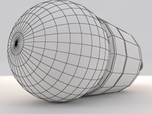 led spherical bulb Model 3D
