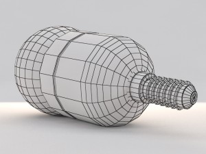 led spherical bulb Model 3D