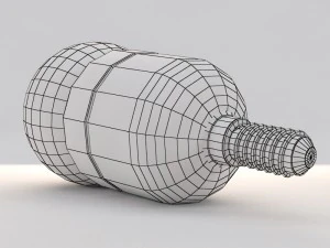 l&acirc;mpada esf&eacute;rica conduzida Modelo 3D