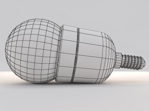 led spherical bulb Model 3D