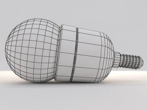 l&acirc;mpada esf&eacute;rica conduzida Modelo 3D