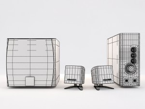 microlab audio system 3D 모델
