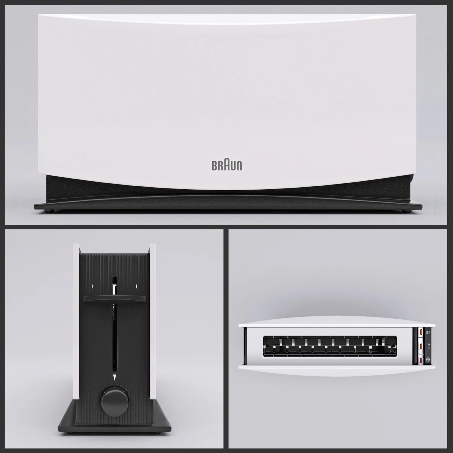 braun toster ht500 3D Model .c4d .max .obj .3ds .fbx .stl .blend 