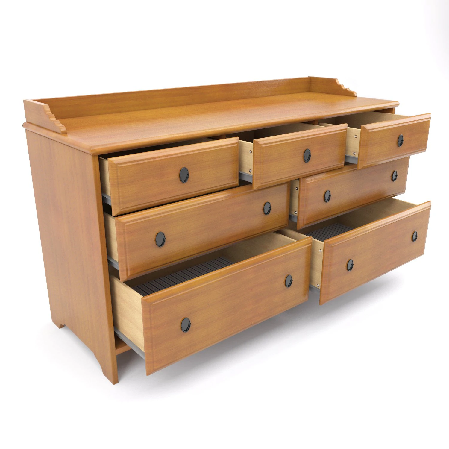 ikea leksvik dresser 3D Model .c4d .max .obj .3ds .fbx .stl .blend