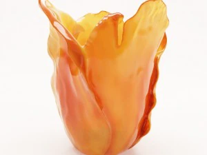 ダムアンバーチューリップ花瓶 3Dモデル