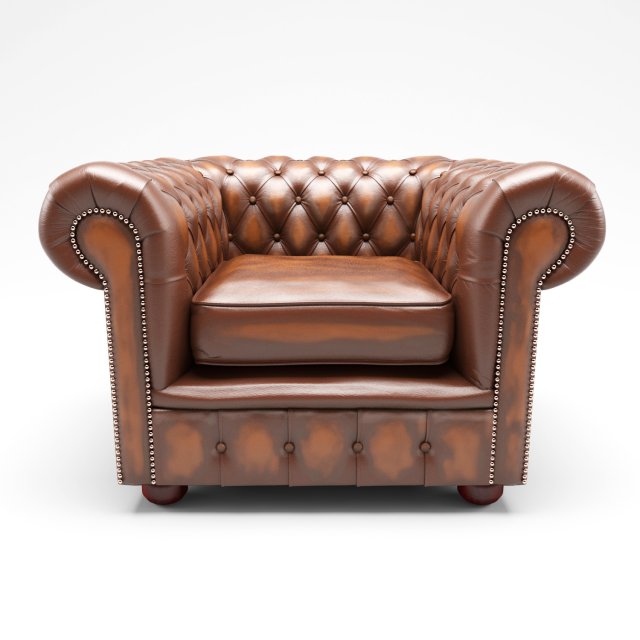 chesterfield london low back club armchair antique 3D Model .c4d .max .obj .3ds .fbx .stl .blend 