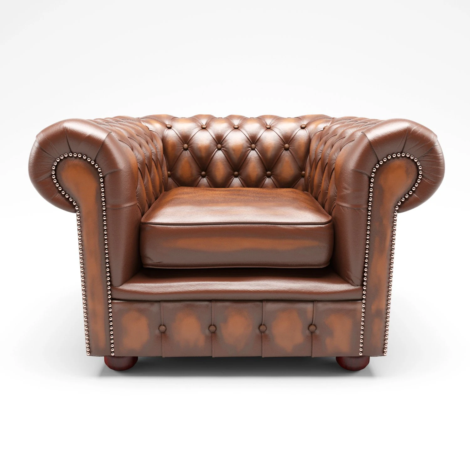 chesterfield london bel kul&uuml;b&uuml; koltuk antika 3D Model .c4d .max .obj .3ds .fbx .stl .blend 