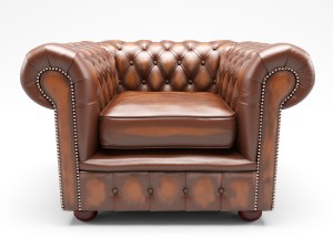 chesterfield london low back club armchair antique 3D मॉडल